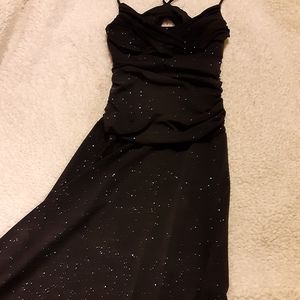 City Triangles black prom dress